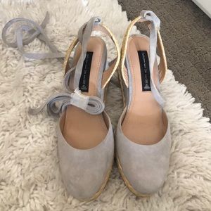 Steven by Steve Madden wrap-around wedges